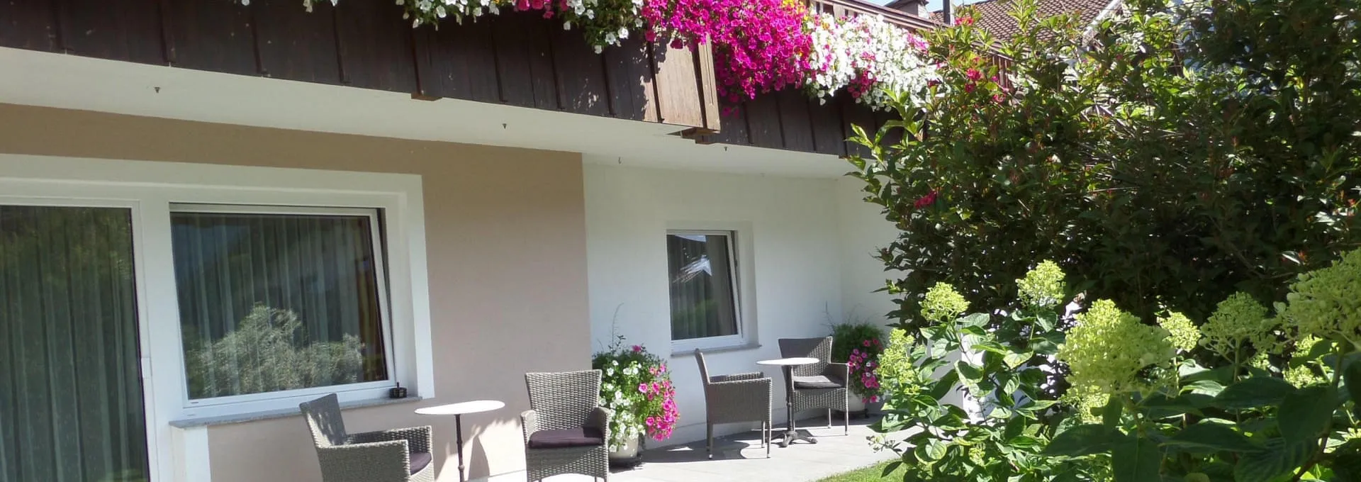 Terrasse Appartement im Parterre